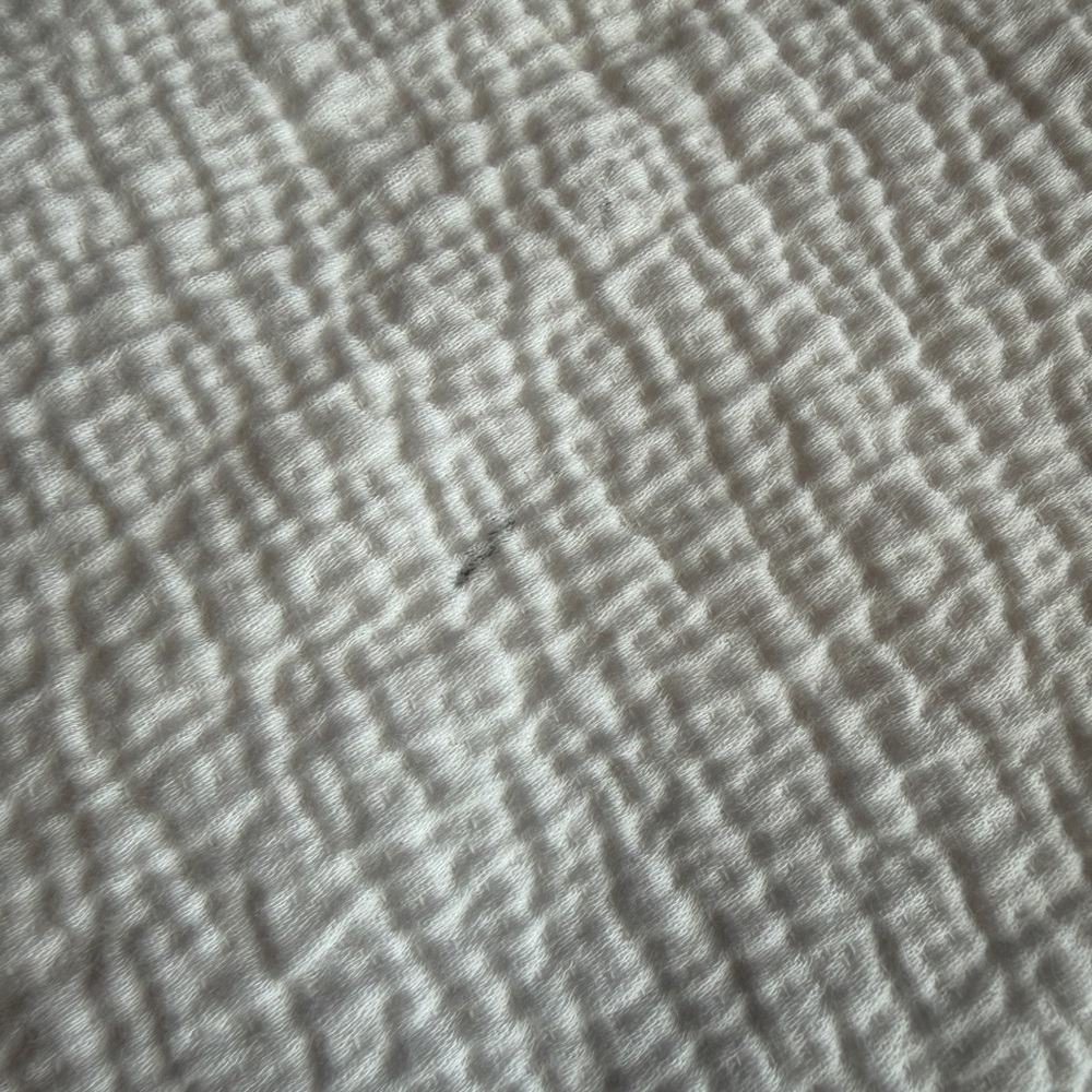 West Elm Crinkle Cotton Queen Bedspread with Matching Euro Pillow Shams - Picture 8 of 8